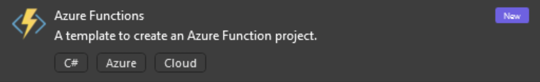 a new Azure Cloud Function in Visual Studio 2022