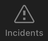 A screenshot of the Incidents icon in the PagerDuty mobile app