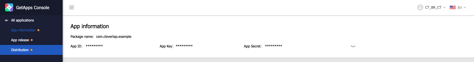 Obtain the App Credentials 1914