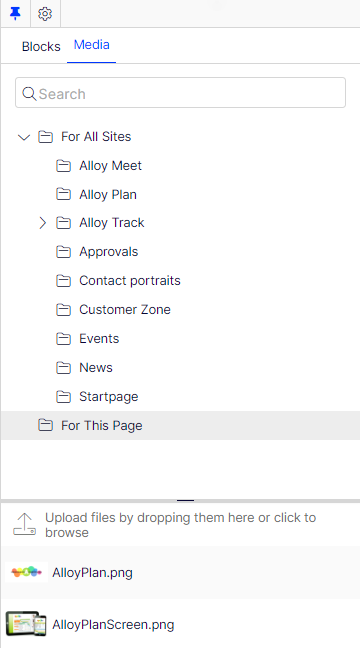 media types inheriting ImageData display image thumbnails when listing images in the Media folder in edit view