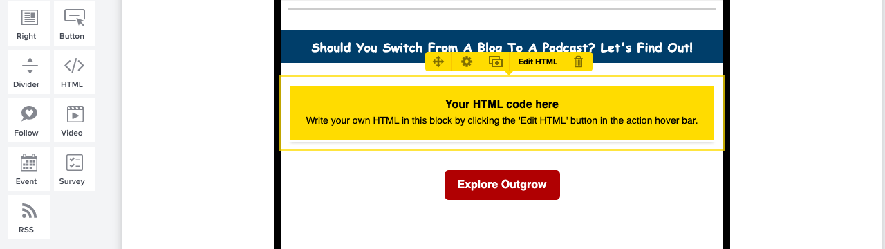 Emma email builder