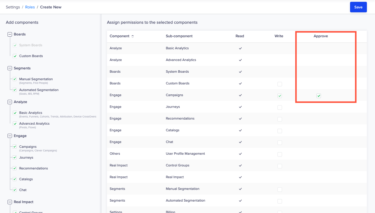 Add Campaign approvers in CleverTap dashboard 1248